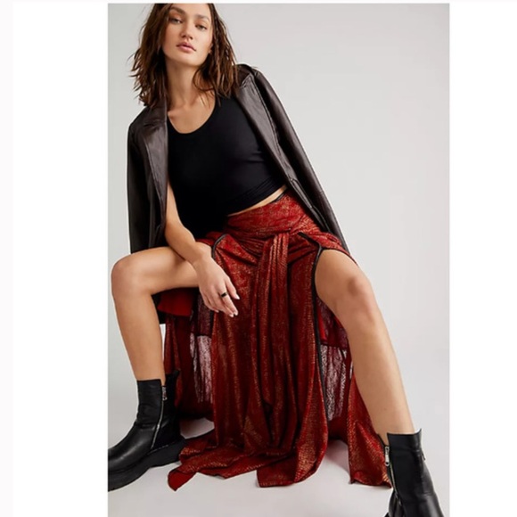 Free People x Nicholas K Aspen Skirt Size Small NWT - Picture 1 of 16